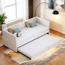 PerGar Schlafcouch Ausziehbar 90 x 200 cm mit