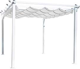 Pergola Lazio ca. 345x246x395 cm Weiß
