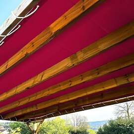 Pergola-Plane Burgundrot 2,5x3 m - 5 Jahre