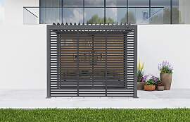 Pergola-Seitenteil Origin Lamellen Anthrazit
