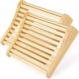 PetHot 2er-Pack Sauna-Kopfstütze aus Holz,