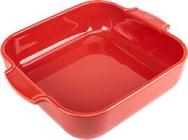 Peugeot Appolia Auflaufform quadratisch 28 cm rot