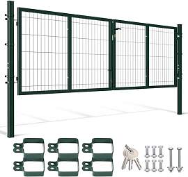 Peviasot 300x100cm Gartentor Tor Gartenzaun Zaun,