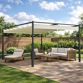Peviasot 3x3m Pergola mit Magnetischem Pad,
