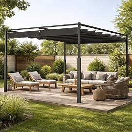 Peviasot 3x3m Pergola mit Magnetischem Pad,