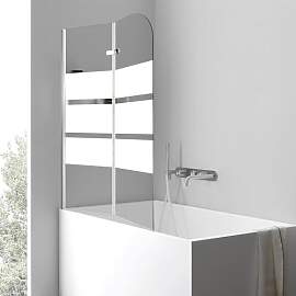 Peviasot Duschwand für Badewanne 100x140 cm,