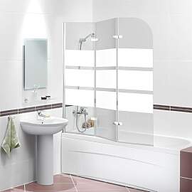 Peviasot Faltbare Duschwand für Badewanne