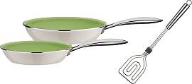 Pfannen-Set GSW "CERAMICA color", grün