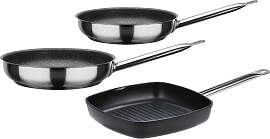 Pfannen-Set GSW "Le Chef PROFI", silber