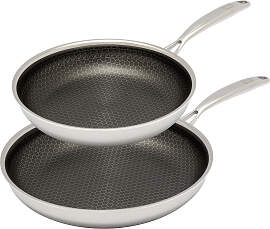Pfannen-Set HENSSLERS, silber (edelstahlfarben),