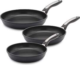Pfannen-Set KRÜGER "Delta", schwarz,