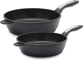 Pfannen-Set KRÜGER "Delta", schwarz,