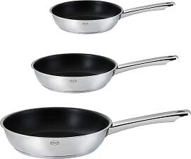 Pfannen-Set RÖSLE "MOMENTS", silber