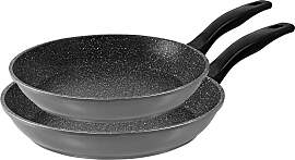 Pfannen-Set STONELINE, grau, Ø:28cm, Pfannen,