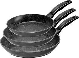 Pfannen-Set STONELINE, grau, Ø:28cm, Pfannen,