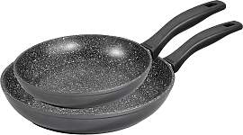 Pfannen-Set STONELINE, schwarz, Ø:28cm, Pfannen,