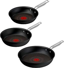 Pfannen-Set TEFAL "Experience", schwarz, 