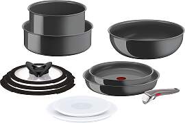 Pfannen-Set TEFAL "Ingenio Renew", grau, 