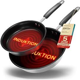 Pfannenset Induktion für alle Herdarten 20cm und