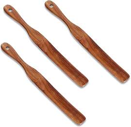 Pfannenwender Holz 28cm Spurtle Spatel Rührspatel 