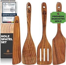 Pfannenwender Holz Set - Handgefertigte