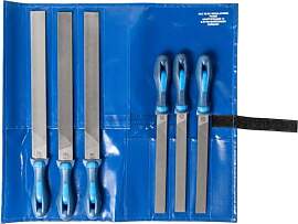 PFERD TOOLS Werkstattfeilen-Set in PVC-Rolltasche, 