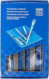 PFERD TOOLS Werkstattfeilen-Set in PVC-Rolltasche