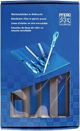 PFERD TOOLS Werkstattfeilen-Set in PVC-Rolltasche