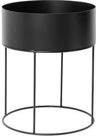 Pflanzgefäß Plant Box Round schwarz 50 cm