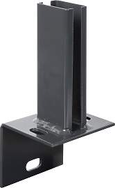 Pfostenträger ALBERTS, grau, B:8,5cm, Stahl,