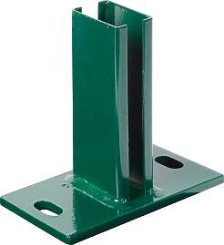 Pfostenträger ALBERTS, grün, B:8cm, Stahl,