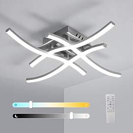 Pheashine LED Deckenlampe Schlafzimmer Modern 28W