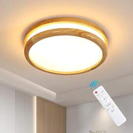 Pheashine LED Deckenleuchte Holz, 30CM LED