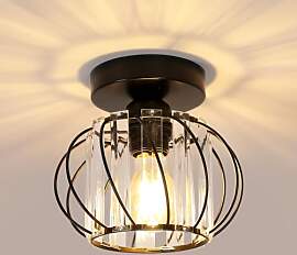 Pheashine Moderne Kristall Deckenleuchte, E27 LED