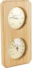 Phefop Sauna Thermometer, Holz, Hohe Genauigkeit,