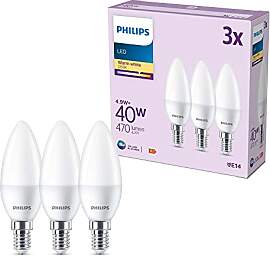 Philips Classic LED E14 Lampe, 40W, matt,