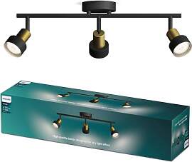 Philips Conduit LED 3er Spotleuchte, GU10 Lampe