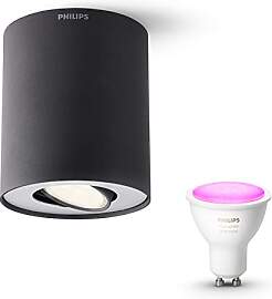 Philips Hue Pillar Aufbaustrahler (Schwarz) -