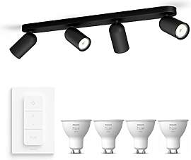 Philips Hue Pongee Aufbaustrahler (Schwarz) -
