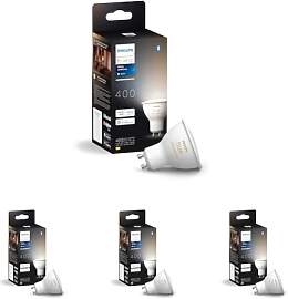 Philips Hue White GU10 LED Spot 4er Pack (400lm),
