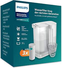 Philips Instant-Wasserfilter-Kanne (3 L) – 3× 