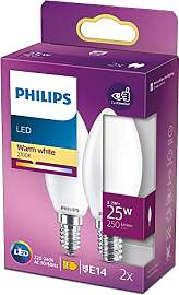 PHILIPS LED Classic E14 Lampe, 25 W, Kerzenform,
