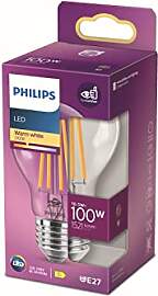 PHILIPS LED Classic E27 Lampe, 100 W, Tropfenform, 
