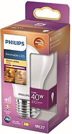 Philips LED Classic E27 WarmGlow Lampe, 40 W,