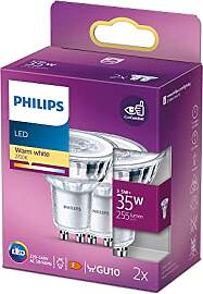 Philips LED Classic GU10 Lampe, 35 W, Reflektor