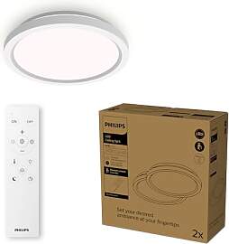 Philips LED-Deckenleuchte mit Fernbedienung, rund, 