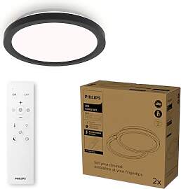 Philips LED-Deckenleuchte mit Fernbedienung, rund, 