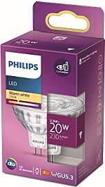 Philips LED GU5.3 Lampe, 20 W, Reflektor, silber,