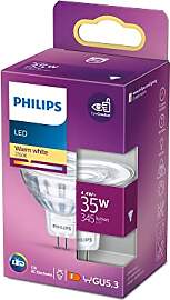Philips LED GU5.3 Lampe, 4.4 W, Reflektor, silber, 