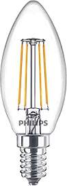 Philips Lighting LED-Kerzenlampe E14 klar Glas